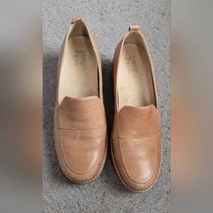 Naturalizer Womens Brown Slip-On Loafers Size 10